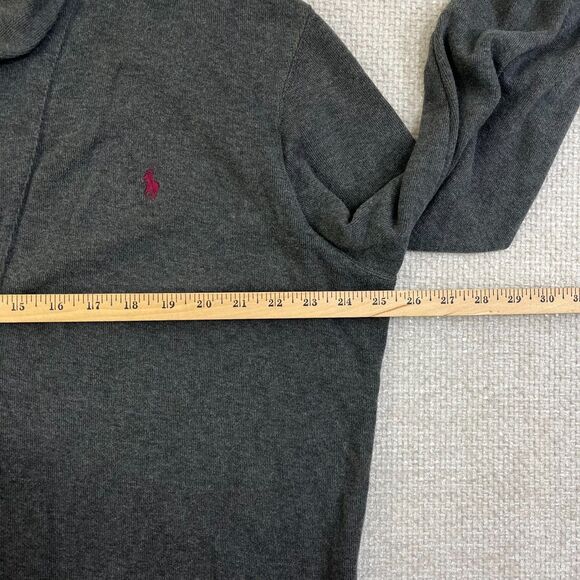 Polo Ralph Lauren Sweater Cardigan Estate Rib Men's XL Dark Gray Button Pony - Picture 5 of 7